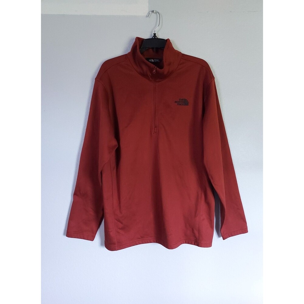 North Face Quarter Zip Long Sleeve Fleece Sweater Standing Collar Men’s XL